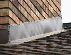 One piece chimney flashing